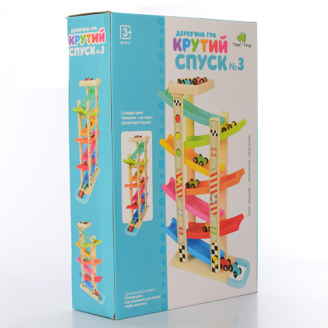 Дерев'яний трек "Крутий спуск №3" Limo Toy. MD 2541