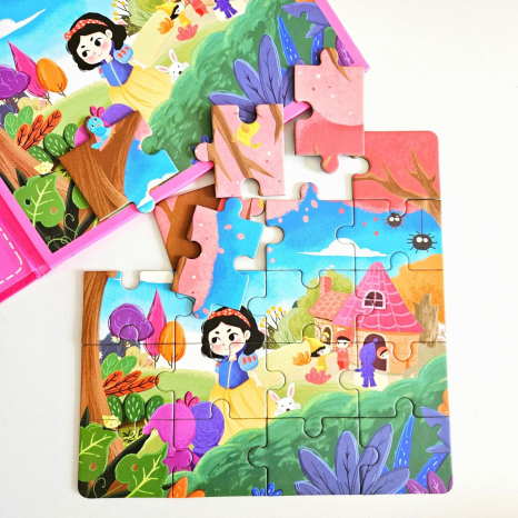 Магнітні пазли книжечка 2в1 Русалка та Білосніжка, MD 2618-1