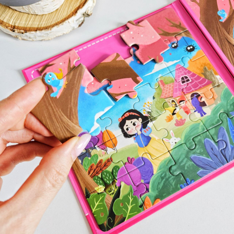 Магнітні пазли книжечка 2в1 Русалка та Білосніжка, MD 2618-1