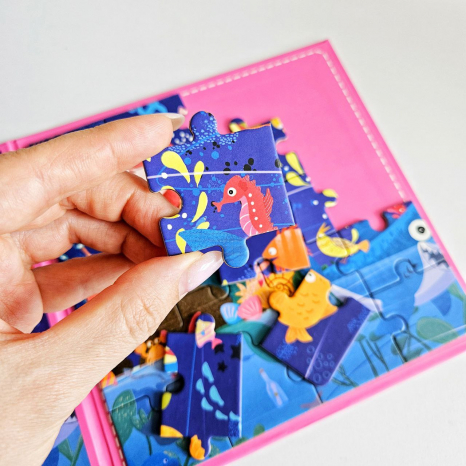 Магнітні пазли книжечка 2в1 Русалка та Білосніжка, MD 2618-1