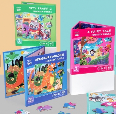 Магнітні пазли книжечка 2в1 Русалка та Білосніжка, MD 2618-1