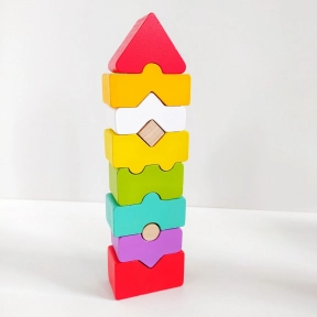 Деревянная игрушка пирамидка "Баланс". MD 2883