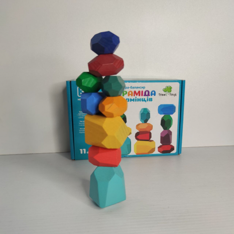 УЦІНКА!!! Дерев'яна іграшка  - балансир Камені Тумі Іші, 9 штук