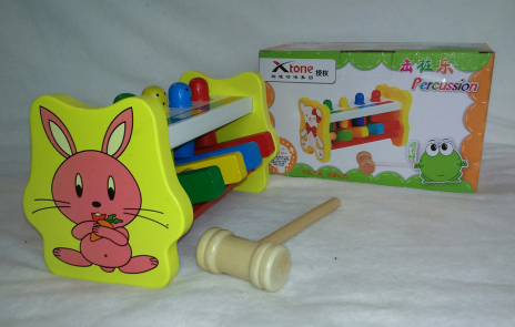 Дерев'яна іграшка стукалка літаючі чоловічки Цвяхи