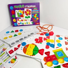 Настільна гра - шнурівка ЧУДО-гудзики Ludum ME5032-13