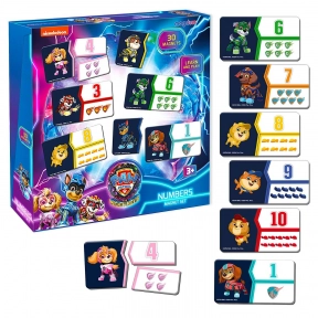 Набір магнітів "Щенячий патруль. Цифри", 30 ел, Magdum