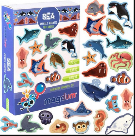Набір магнітів Sea animals (морські мешканці) Magdum. ML4031-07 EN