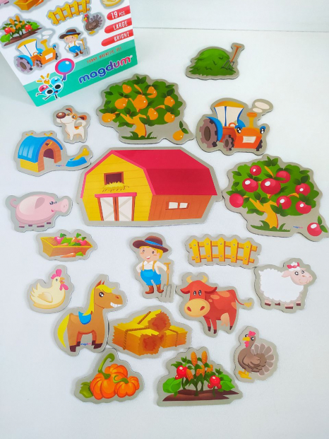 Магнитная игра "Funny Farm" Magdum. ML4031-10 EN