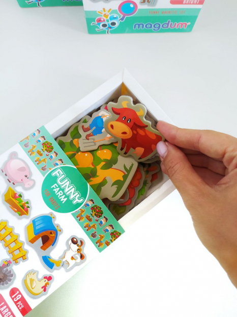 Магнитная игра "Funny Farm" Magdum. ML4031-10 EN