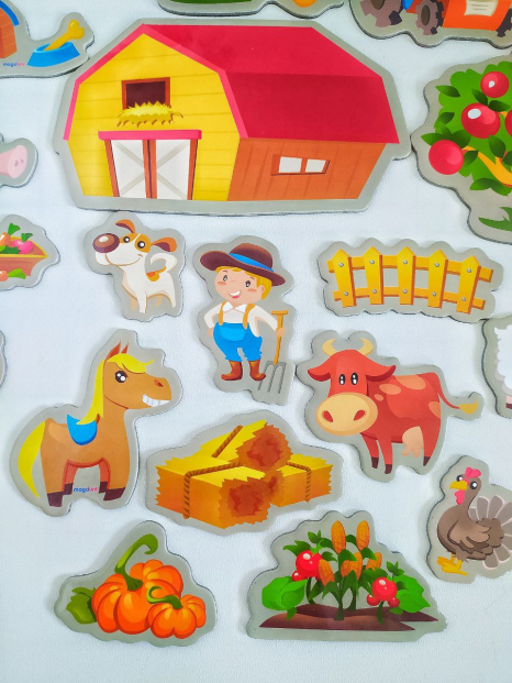 Магнитная игра "Funny Farm" Magdum. ML4031-10 EN