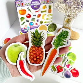 Набір магнітів Фрукти та овочі ML4031-15 EN Magdum