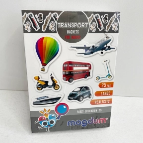 УЦЕНКА!! Магнитная игра "Транспорт" Magdum. ML4031-17 EN
