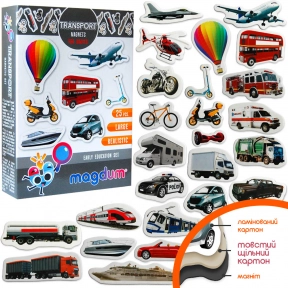 Набір магнітів Transport (транспорт) Magdum. ML4031-17 EN