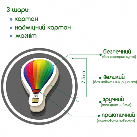 Набор магнитов Транспорт Magdum ML4031-17 EN