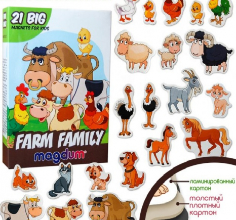 Набір магнитів "Ферма Сімейки" ML4031-21 EN