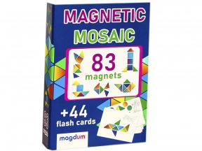 Магнитная мозаика танграм "Mosaic", 83 магнита, 44 карточки с заданиями ML4031-23 EN "Magdum"