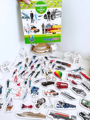 Набор магнитов Профессии и транспорт Magdum ML4031-31 EN