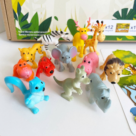 Розвиваюча логічна гра на орієнтування в просторі "Африканські хованки", MMT-002