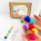 Розвиваюча дитяча гра з картками завданнями "Кольорові шапочки" MMT-006