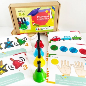 Розвиваючий набір з картками-завданнями "Розумні дзвіночки", MMT-015