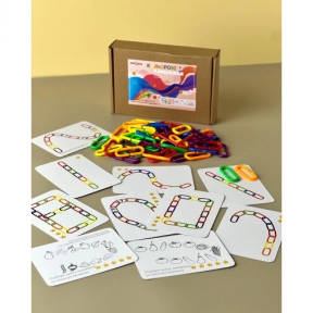 Розвиваюча гра з картками - завданнями Кольорові ланцюжки