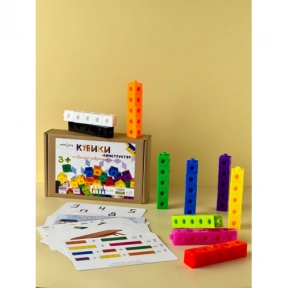 Развивающая игра с карточками Кубики-конструктор с заданиями