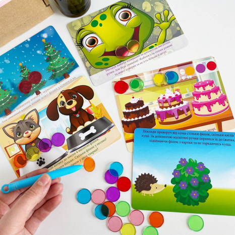 Розвиваюча навчальна гра для дошкільнят Магнітний рахунок