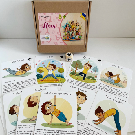 Детская йога: развивающая игра с карточками – заданиями MMT