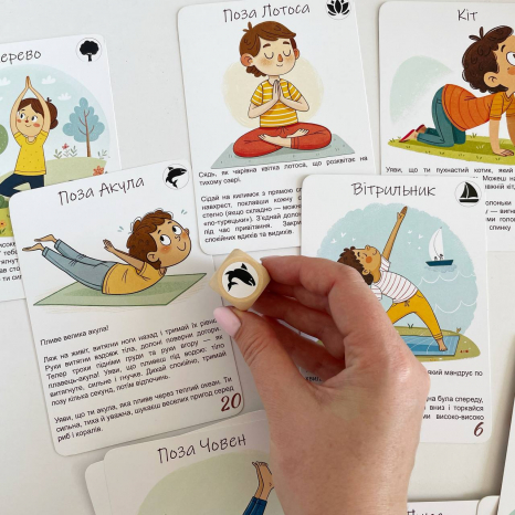 Детская йога: развивающая игра с карточками – заданиями MMT