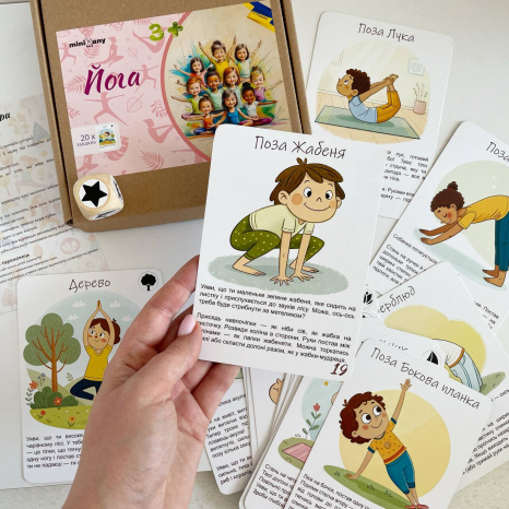 Детская йога: развивающая игра с карточками – заданиями MMT