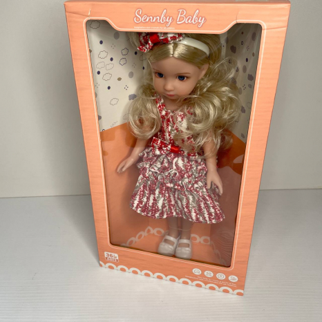 Лялька, висота: 34 см, імітація скляних очей, взуття, в коробці MN 336