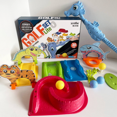 Детский игровой набор для гольфа (гольф) с животными, MR 1420