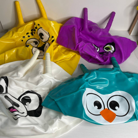 М'яч для фітнеса MS 0483-2 з ріжками, 45см., 10видів, 450г., кул., 21-15-4см.