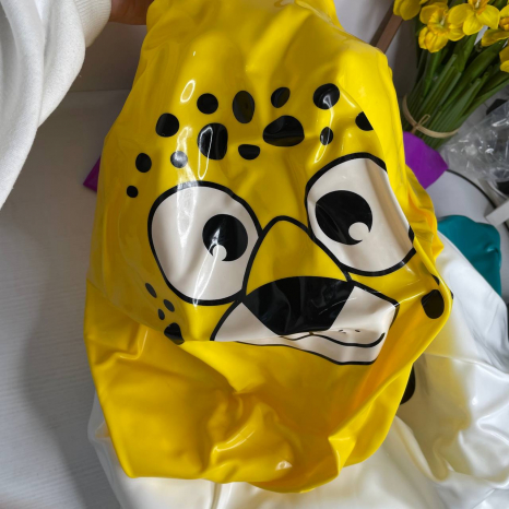 М'яч для фітнеса MS 0483-2 з ріжками, 45см., 10видів, 450г., кул., 21-15-4см.