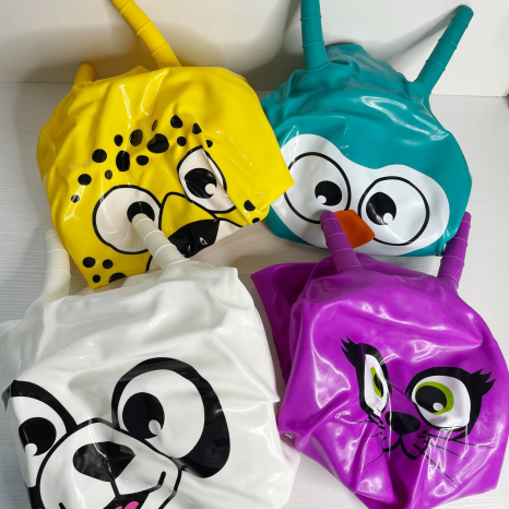 М'яч для фітнеса MS 0483-2 з ріжками, 45см., 10видів, 450г., кул., 21-15-4см.