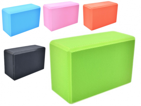 Блок для йоги EVA, толщина – 10 см, 150-180 грамм, (цена за 1 блок), MS 0858-15