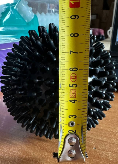 Мяч массажный пластиковый (твердий) 9 см, MS 2096-2