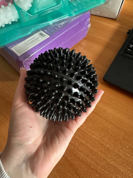 Мяч массажный пластиковый (твердий) 9 см, MS 2096-2