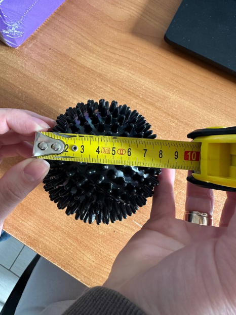 Мяч массажный пластиковый (твердий) 9 см, MS 2096-2