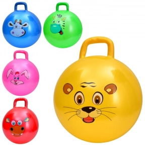 Дитячий м'яч - стрибунець для фітнесу з ручкою, діаметр 45 см, MS 4301