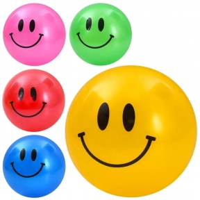 М'яч дитячий MS 4904 9 дюймів, 60г, смайл, 5 кольорів
