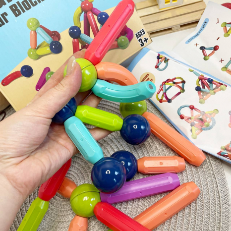 Магнітний конструктор 100 деталей, MX 2488-100