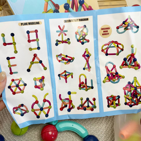 Магнітний конструктор 100 деталей, MX 2488-100