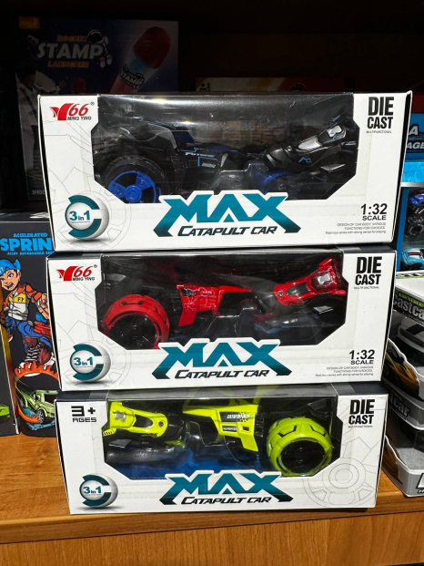 Машинка-катапульта інерційна 3 в 1 Max Catapult Car світло,звук
