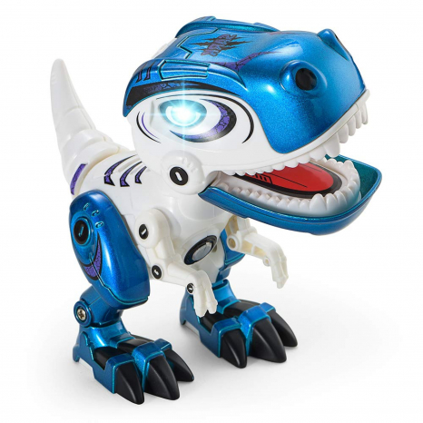 Металевий динозавр 12 см, світло, звук