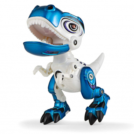 Металевий динозавр 12 см, світло, звук