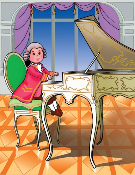 Шкільна бібліотека: Малий музика Моцарт. Казки, байки, вірші. Пчілка О. (Укр) Ранок Н713009У