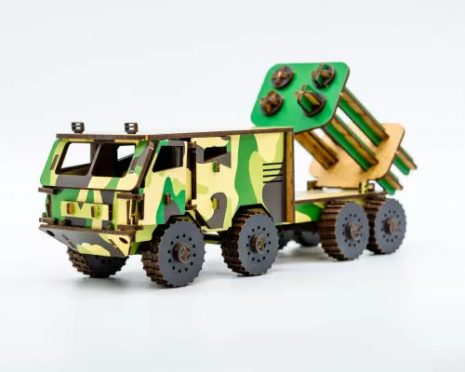 Дерев'яний 3D конструктор "Нептун" (127дет), PuzzleOK