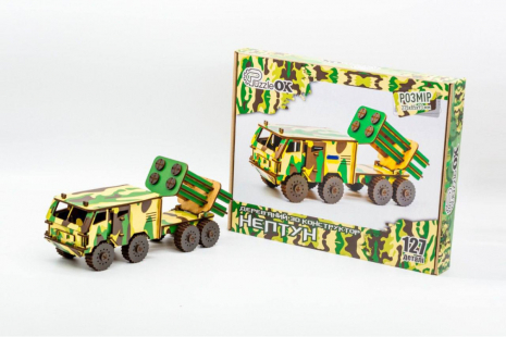 Дерев'яний 3D конструктор "Нептун" (127дет), PuzzleOK