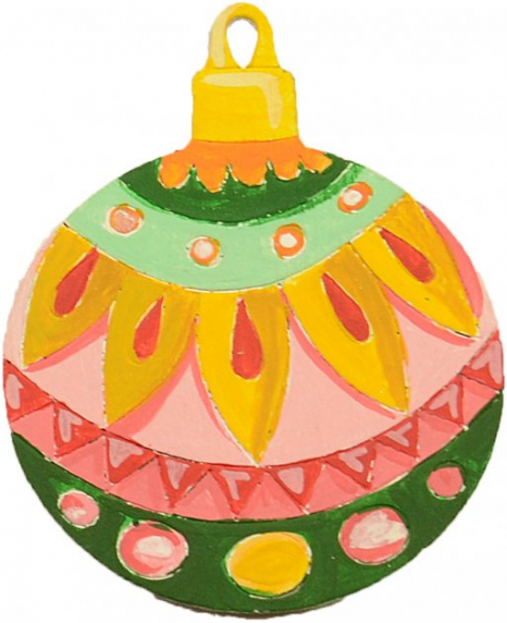 Набір для творчості новорічний "Розпис акриловими фарбами "Новорічні іграшки-куля та ялинка" НГ-002/4 Умняшка